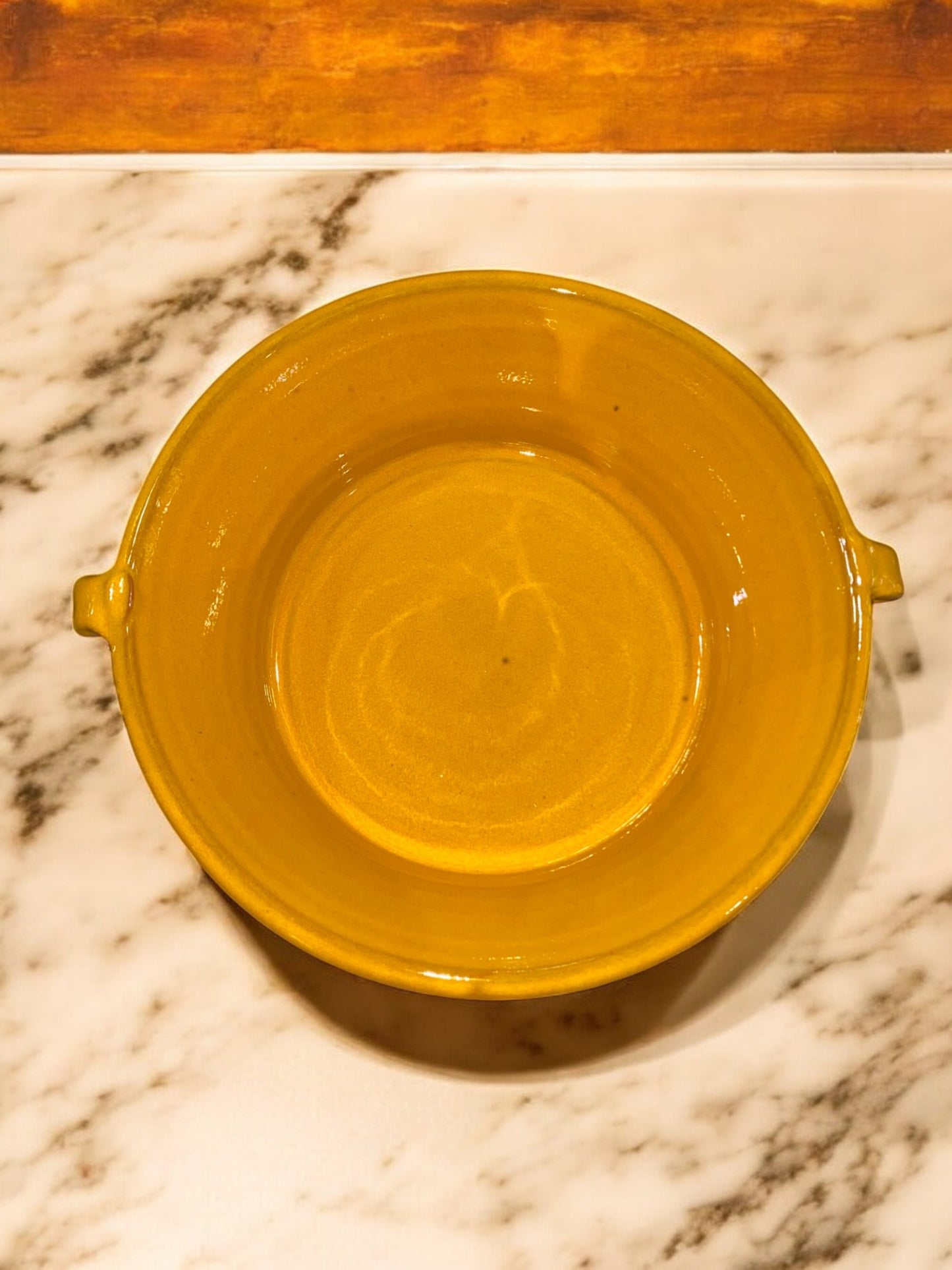 Yellow Handmade Terracotta Oven Dish