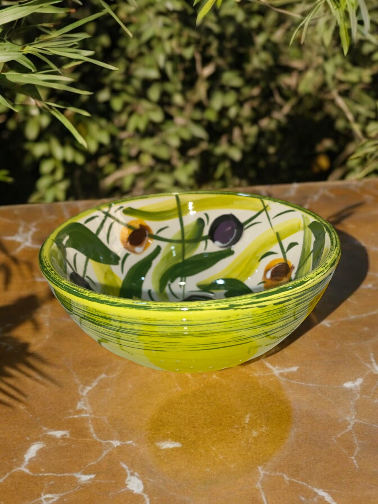 Bol en Céramique Artisanale - Motif Olives