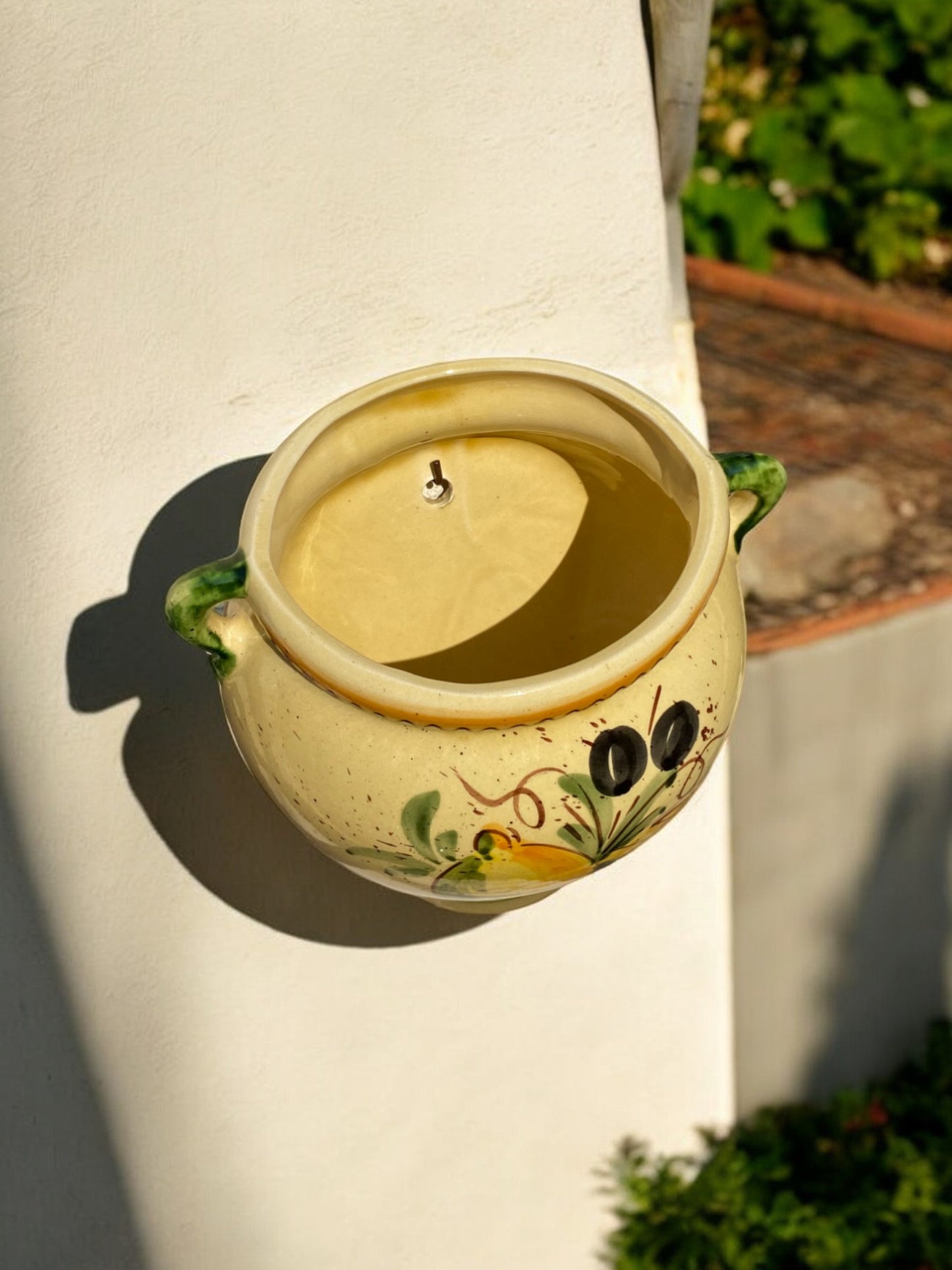 Cache-pot de Grande Taille en Céramique Artisanale - Motif Citron Provençal