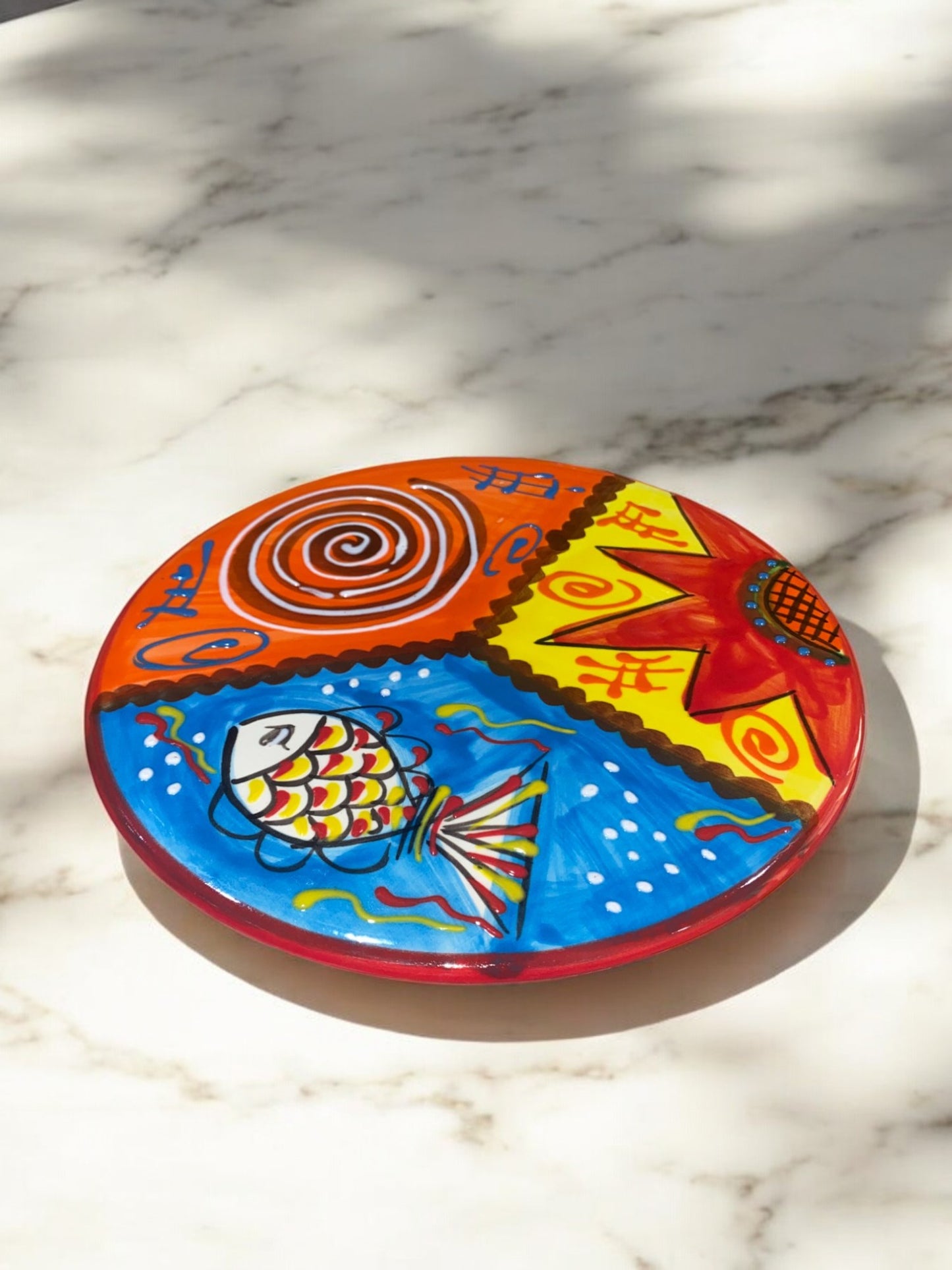 Handmade Ceramic Trivet - Verano Pattern