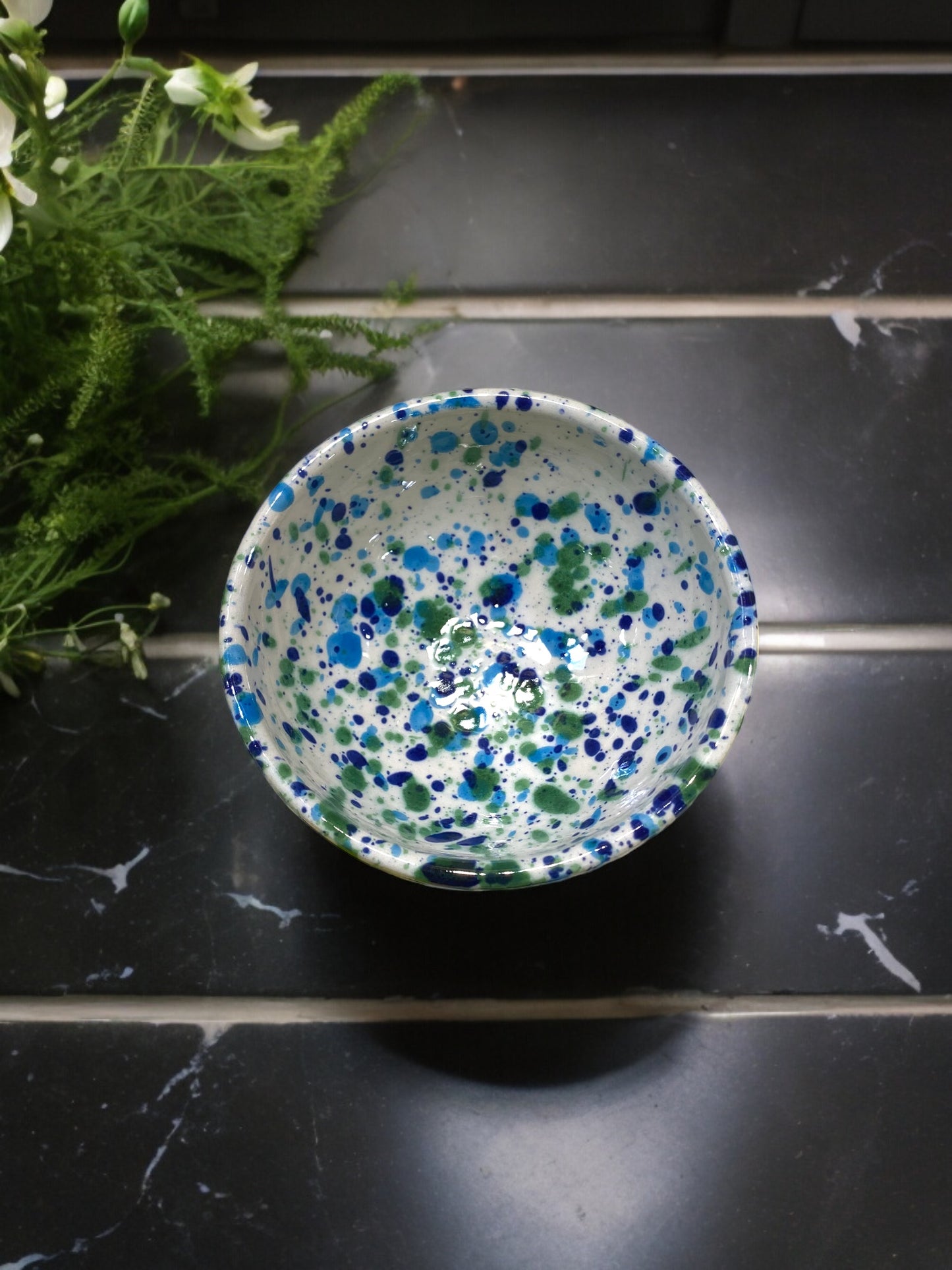 Mini Handmade Ceramic Aperitif Bowl with Speckled Pattern