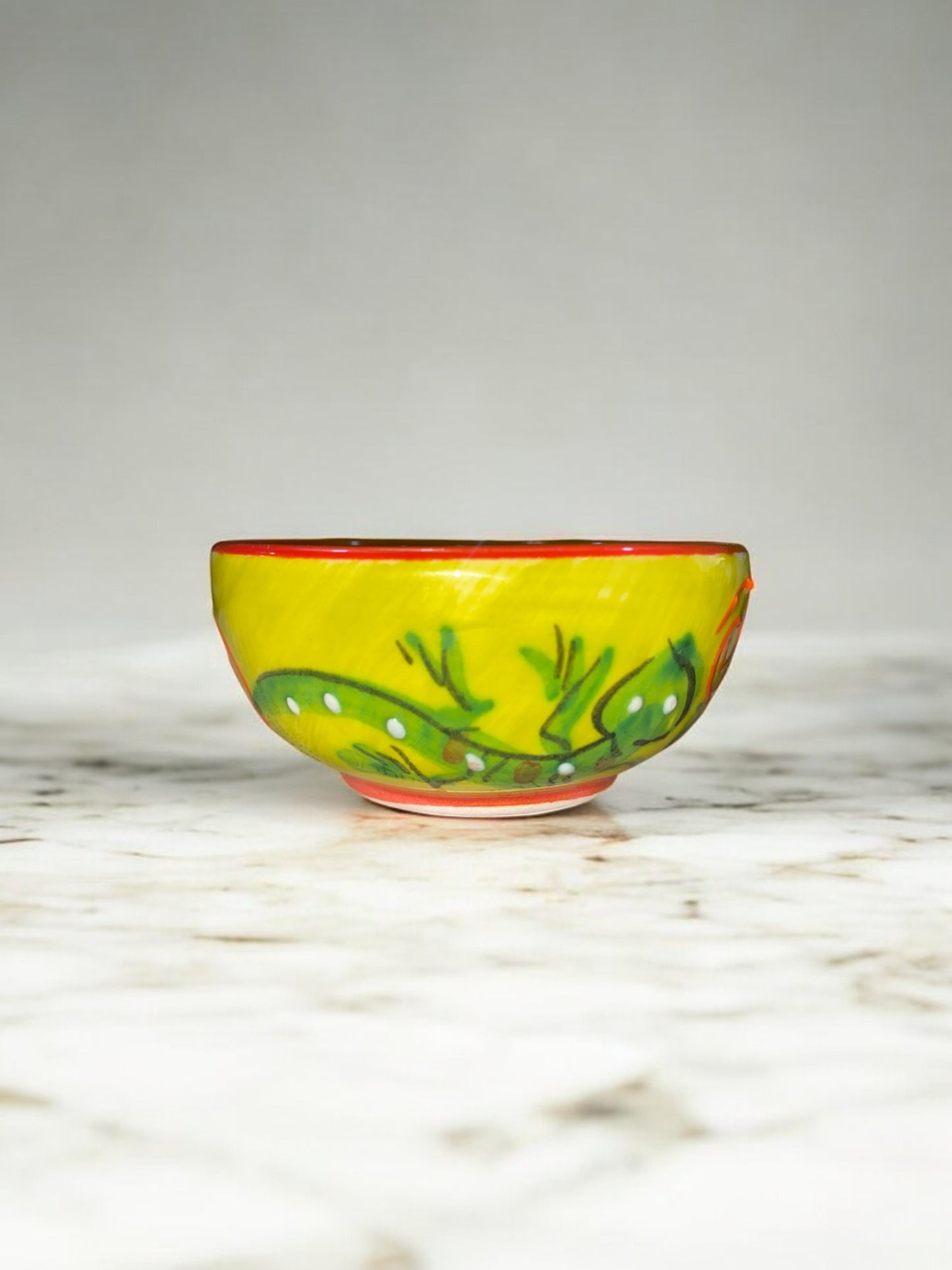 Mini Handmade Ceramic Appetizer Bowl - Verano Pattern