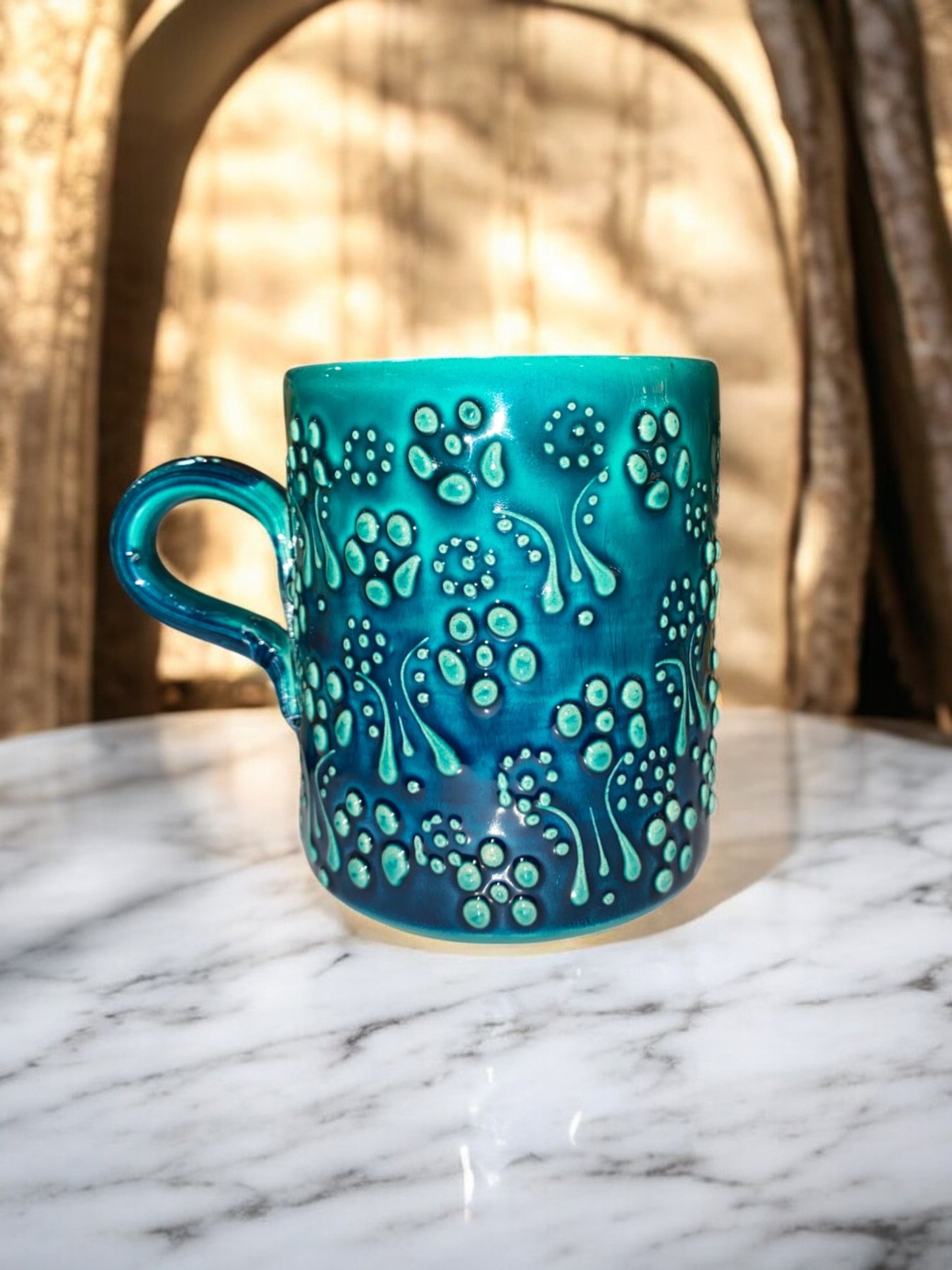 Mug en Céramique Artisanale Turquoise