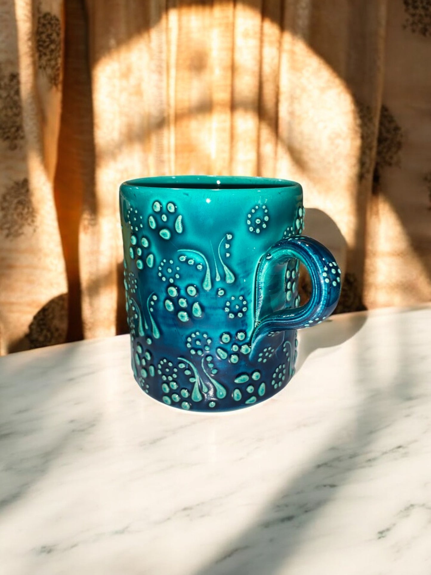 Mug en Céramique Artisanale Turquoise