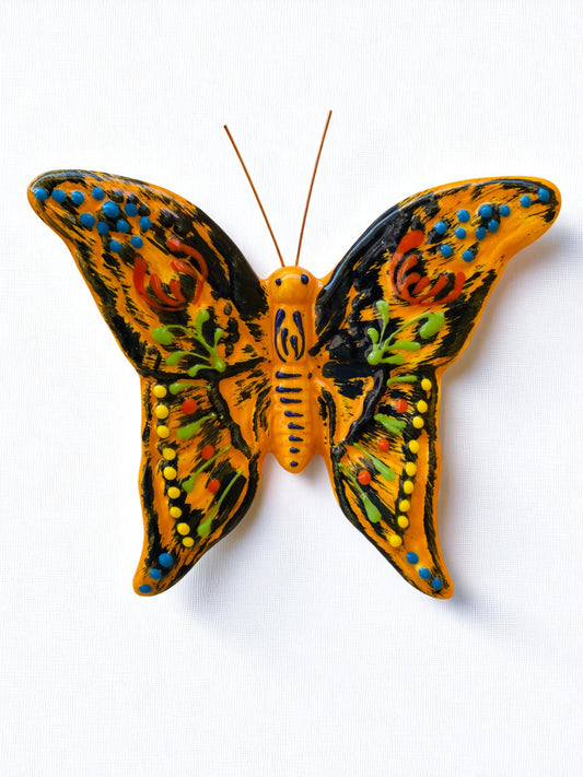 Petit Papillon Coloré en Céramique Artisanale