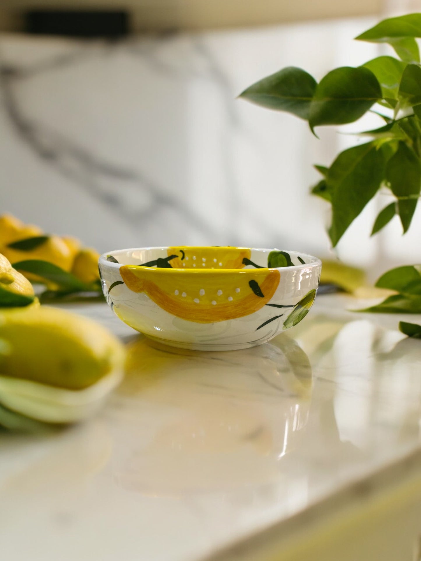 Petite Coupelle Apéritif en Céramique Artisanale - Motifs Citrons