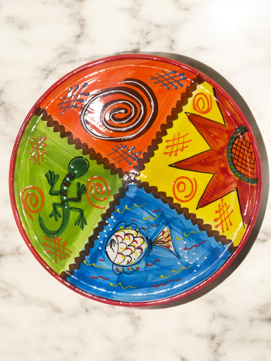 Handmade Ceramic Pie Dish - Verano Pattern