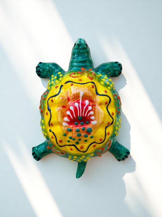 Tortue Colorée en Céramique Artisanale